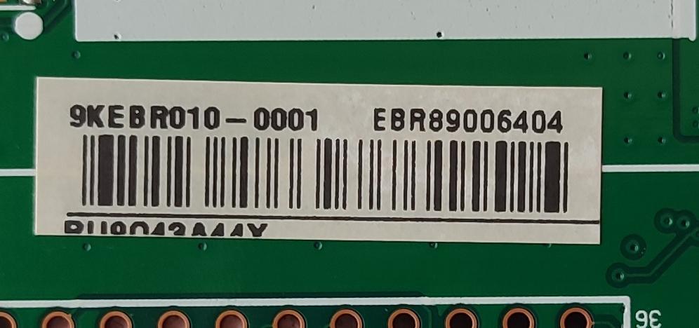 MAIN PARA TV LG / NUMERO DE PARTE EBR89006404 / EAX68253604(1.0) / PANEL TPT500B5-U1T01.D REV:S04AA / DISPLAY CV500U1-T01 REV:06 / MODELO 50UM6900PUA.CUSRLH	 - Imagen 3